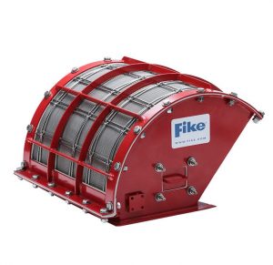 Image of a red Fike brand flame quench product